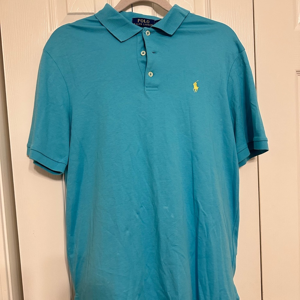 Polo by Ralph Lauren Blue Polo Shirt with Signature Logo